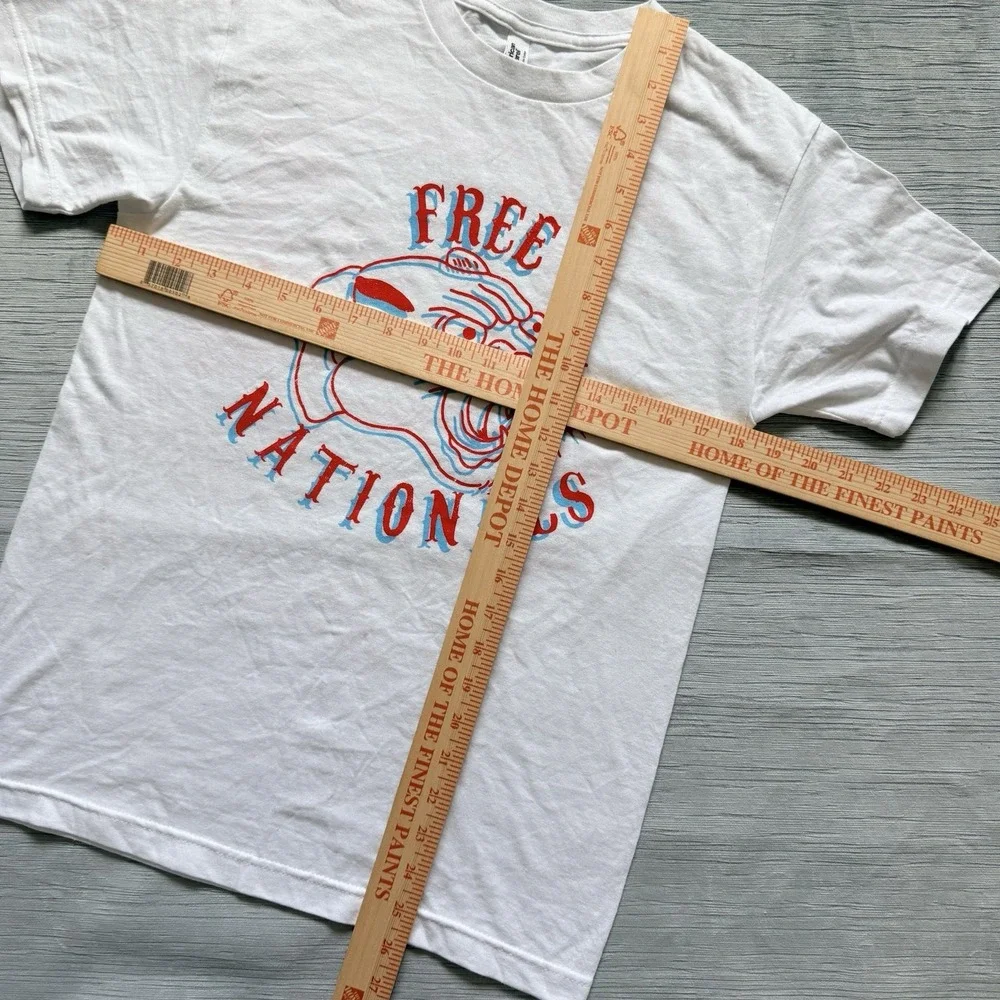 Free Nationals Malibu Tour 2024 Cotton T Shirt American Apparel 1301 White Small